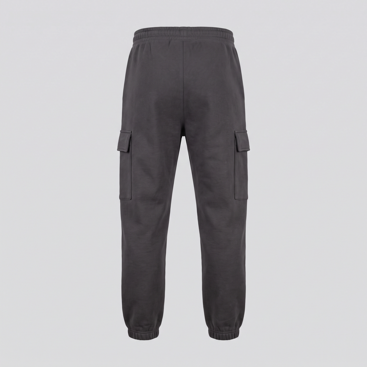 Jogging cargo, charbon, vue de dos — HOODIX & BLACK