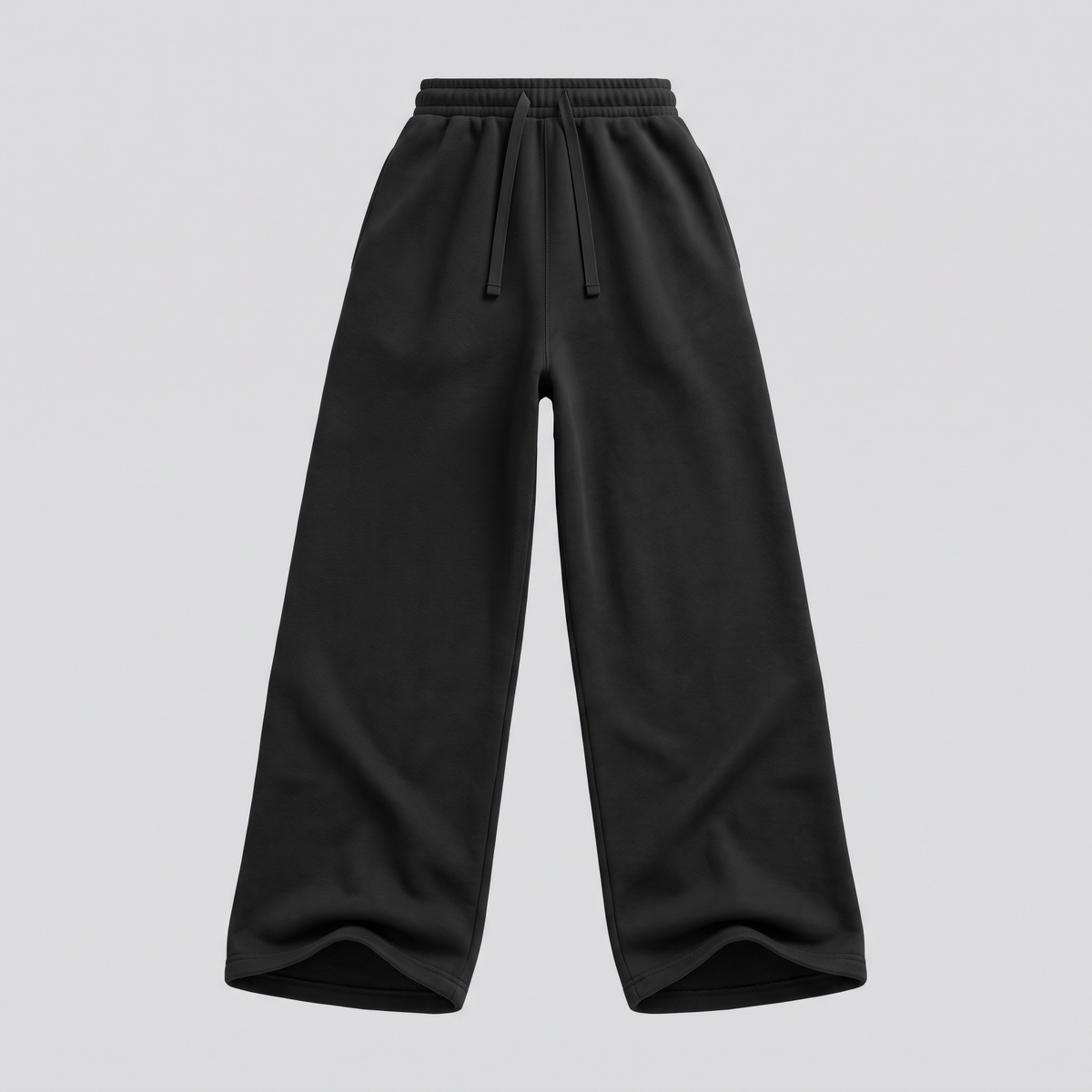 Jogging large, noir, vue de dos — HOODIX & BLACK
